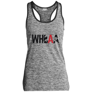 Open image in slideshow, Moisture Wicking Electric Heather Racerback Tank
